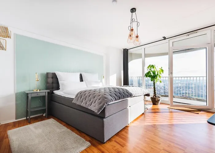 Great View I 26 Floor I Netflix And Boxspringbed 公寓 奥格斯堡